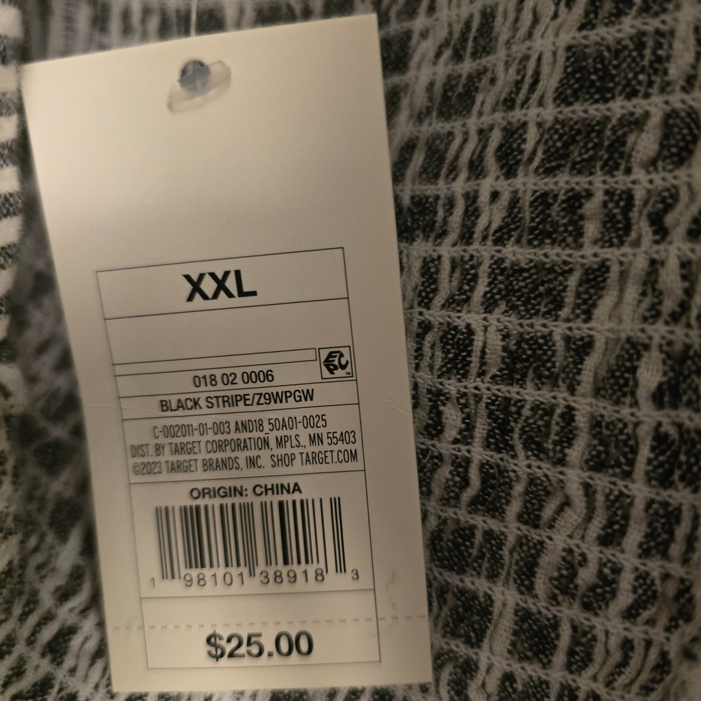 Womens Sleeveless Blouse~Gray & White NEW - Picture 4 of 7